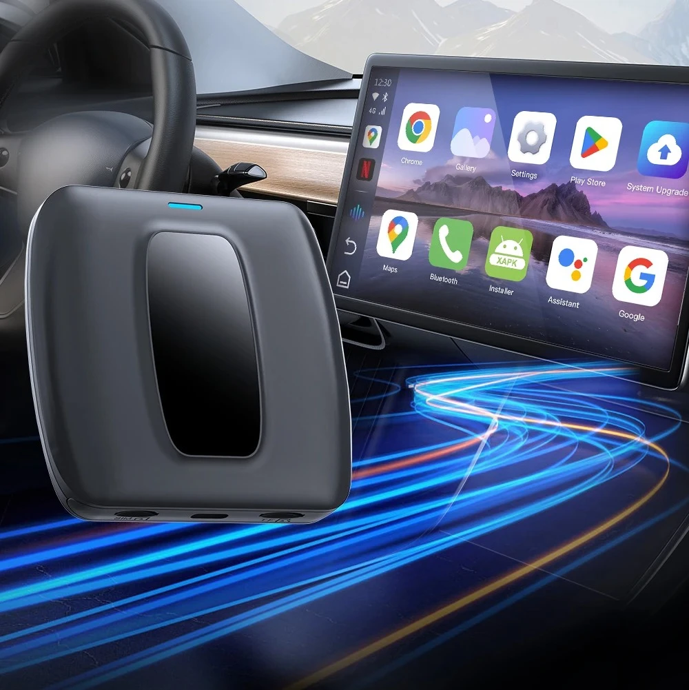 New Portable Box Adapt Wireless ap ple Carplay Wired Android Auto to Wireless Adapter Car Play Android Auto