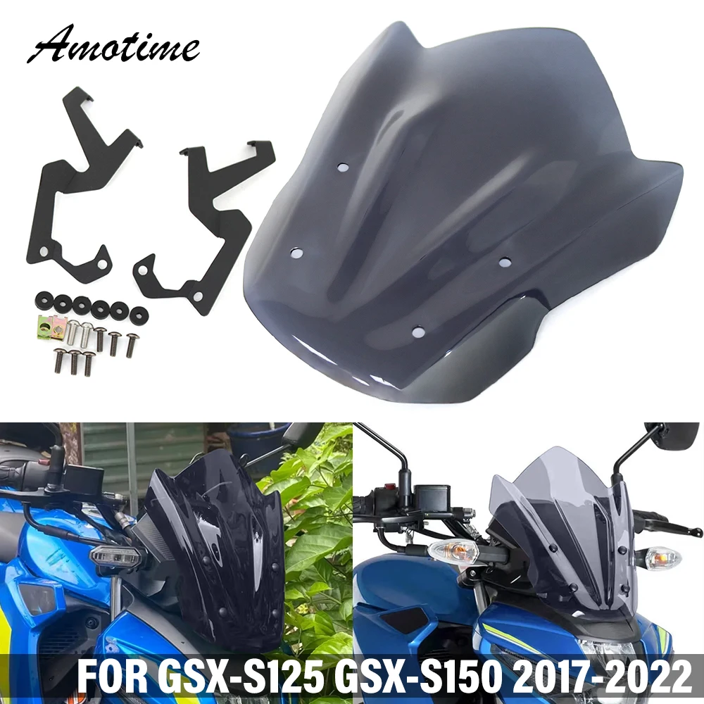 

Подходит для SUZUKI GSX-S125 GSX-S150 GSXS-125 GSXS150 2017-2022, спортивный козырек для мотоцикла, лобовое стекло, переднее лобовое стекло