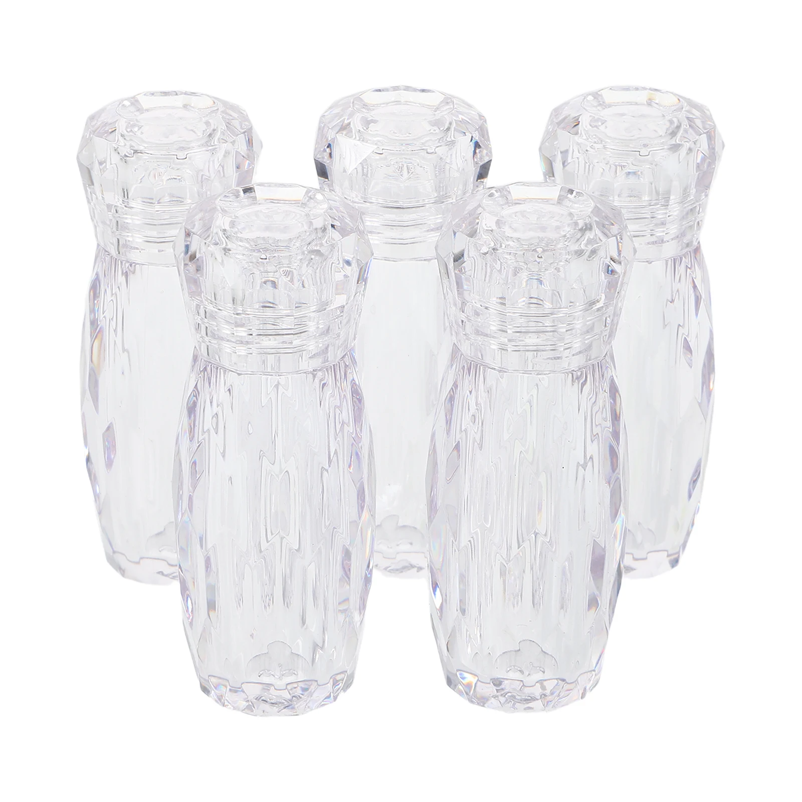 

5pcs 3ml Glitter Bottle Clear Plastic Jars Empty Loose Powder Containers Travel Size Fine Nail Glitter Storage Organizer