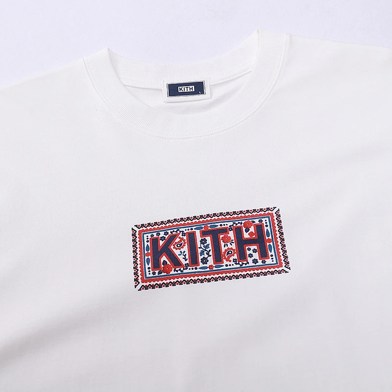 Classic Style KITH T-shirt Men Women High Quality Loose Cotton T-shirts Fashionable Casual Tops Tees