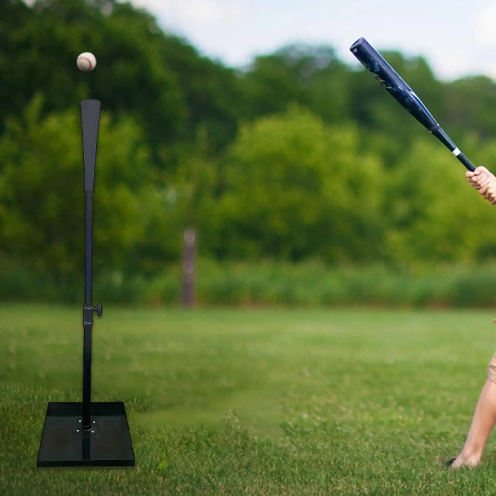

Подставка для ударов по бейсболу, универсальная футболка для занятий софтболом, прочная футболка для детей и взрослых, регулируемая по высоте 24-37 дюймов