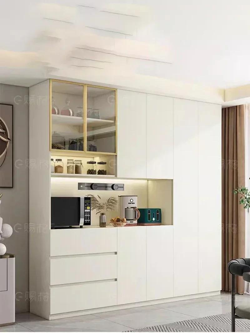 

Useful New Arrival Modern Luxury Wine Cabinet Wooden Glass Curio Storage Wine Rack Gabinete Gamer Armarios Para Sala Estar