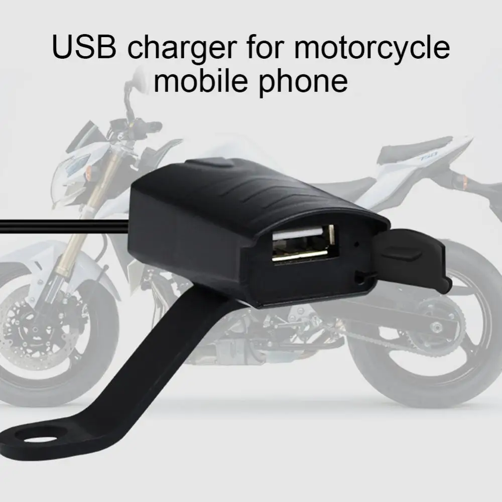 12V CS-835A1 Motorfiets Stuur Mount Usb Telefoonoplader Met Indicatielampje