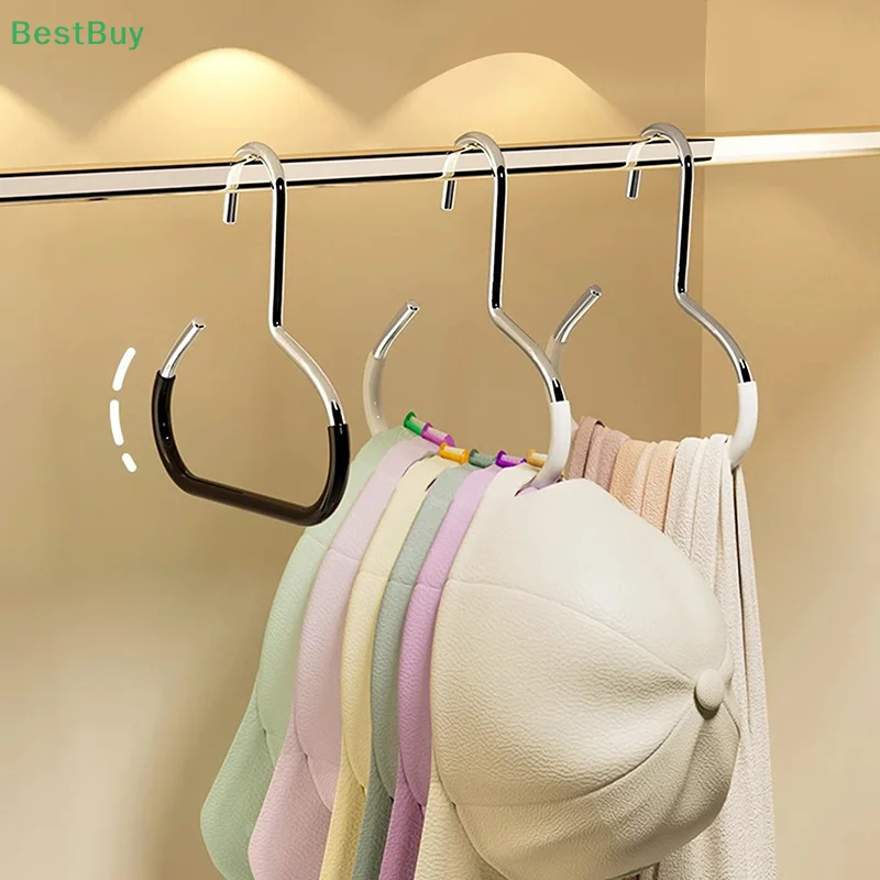 1/3PCS Closet Hat Hanger Hold 8 Hats Display Rack Baseball Cap Organizer Hanger Hat Storage Holder For Closet Bedroom Saving