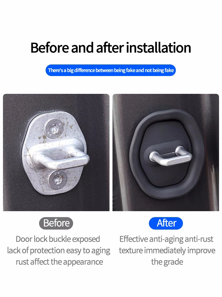 Silicone Car door lock buckle Protection Cover For LEADING IDEAL LiXiang L9 L8 L7 door shock absorber cushion silent accessories