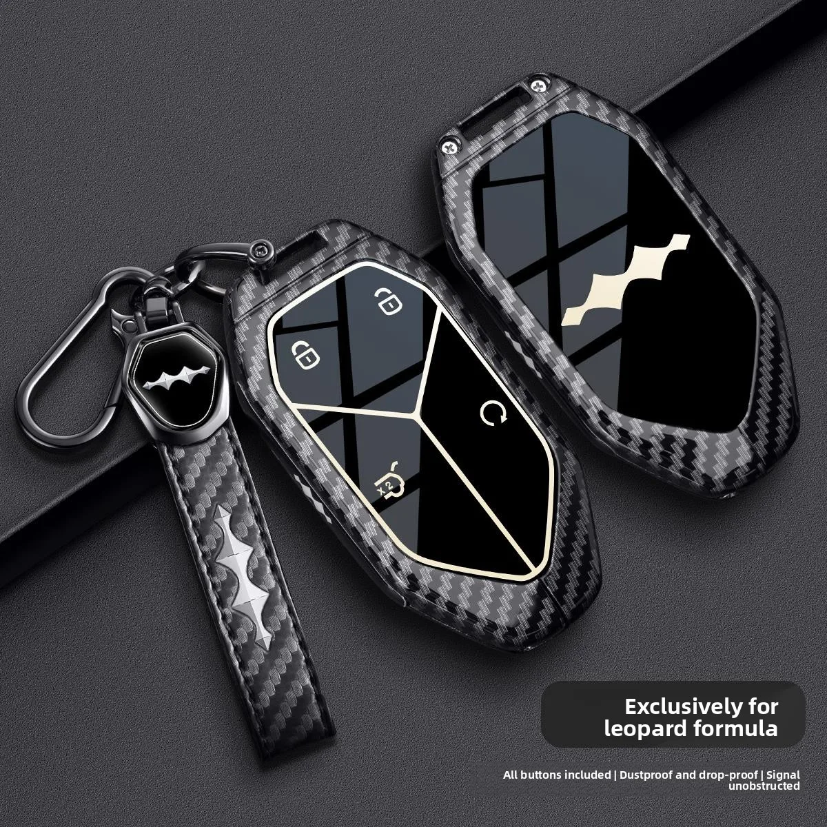 For BYD Formula 5 key protector, high-end Formula 5 case, Formula 8 case, Formula 3 titanium 3/7 carbon fiber buckle