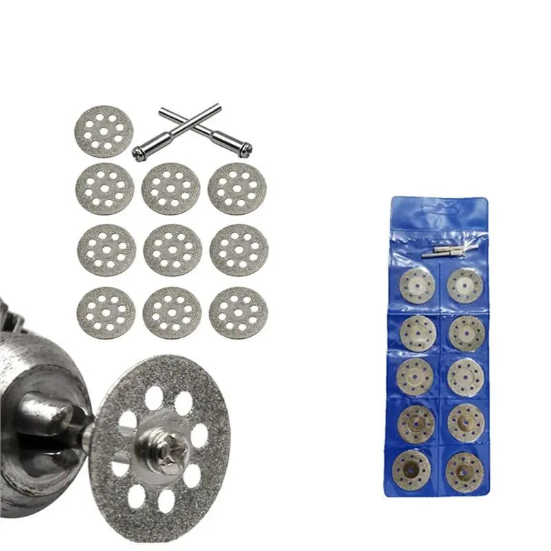 ABVC For Rotary Tools Compatible- Whetstone Cutting Wheel Set-20Pcs 20Mm Blades& 4 Rods Flathead Screwdrivers Included