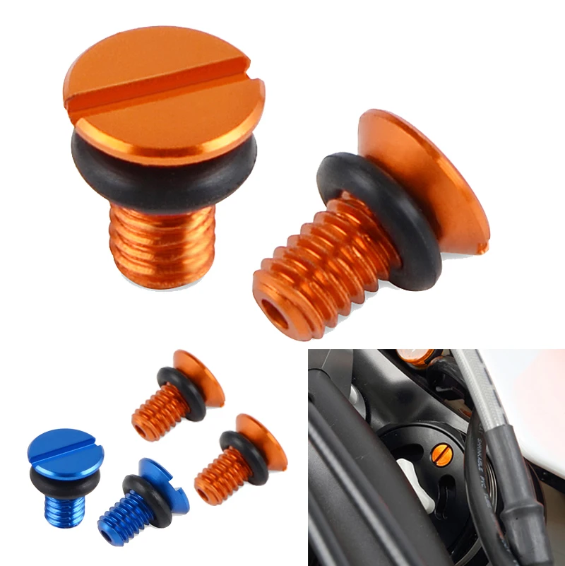 NICECNC M4 x 0.7 WP Front Fork Air Valve Cap Screw For KTM EXC 300 EXC-F 350 XCW 500 XCF-W 250 2008-2022 SX 125 SX-F 450 20-22