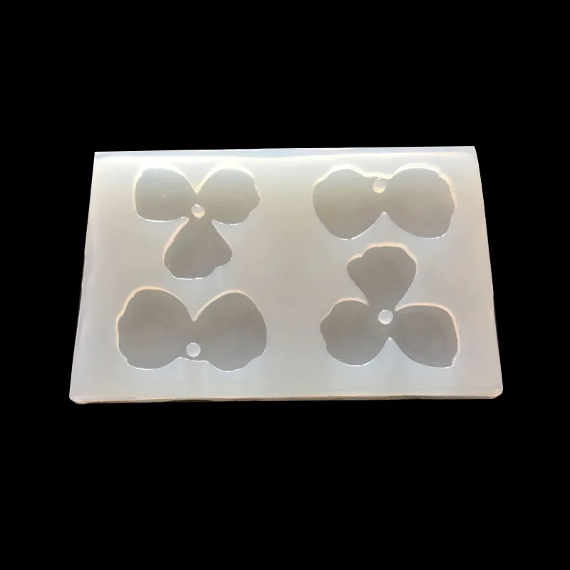 Full Mirror DIY Crystal Glue Mold with Hole in the Middle Petal Silicone Mold Ornament Pendant Stud Earrings/Bracelets