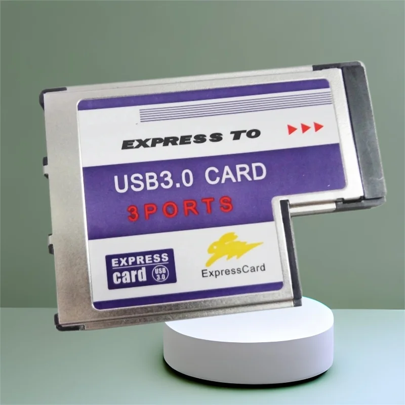 

Express to 3Port USB3.0 Expansion Card Riser 54mm for Express Card 3 Port USB 3.0 5Gb Adapter Expresscard for Laptop FL1100 Chip