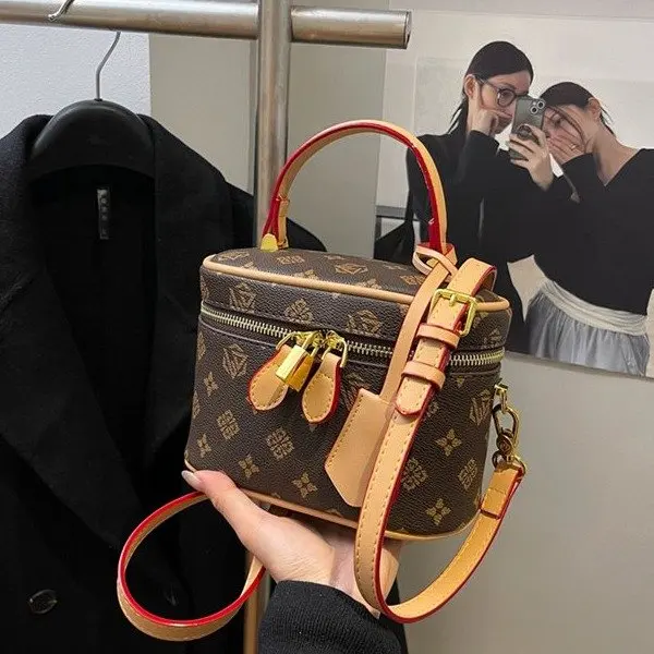 

Elegant Bucket Bag Women Fashion Summer Shoulder Crossbody Purse High Quality Top Handle Handbag Versatile Daily Casual Designer