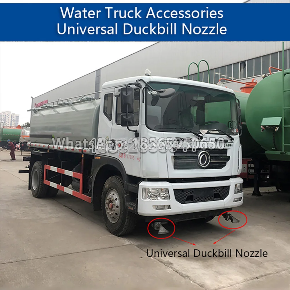 Truck Duckbill Nozzle,1.5 or 2 Inch, DN40, DN50, Wide-style Fan-Shaped Flat Sprinkler, Adjustable Universal Base, Sanitation