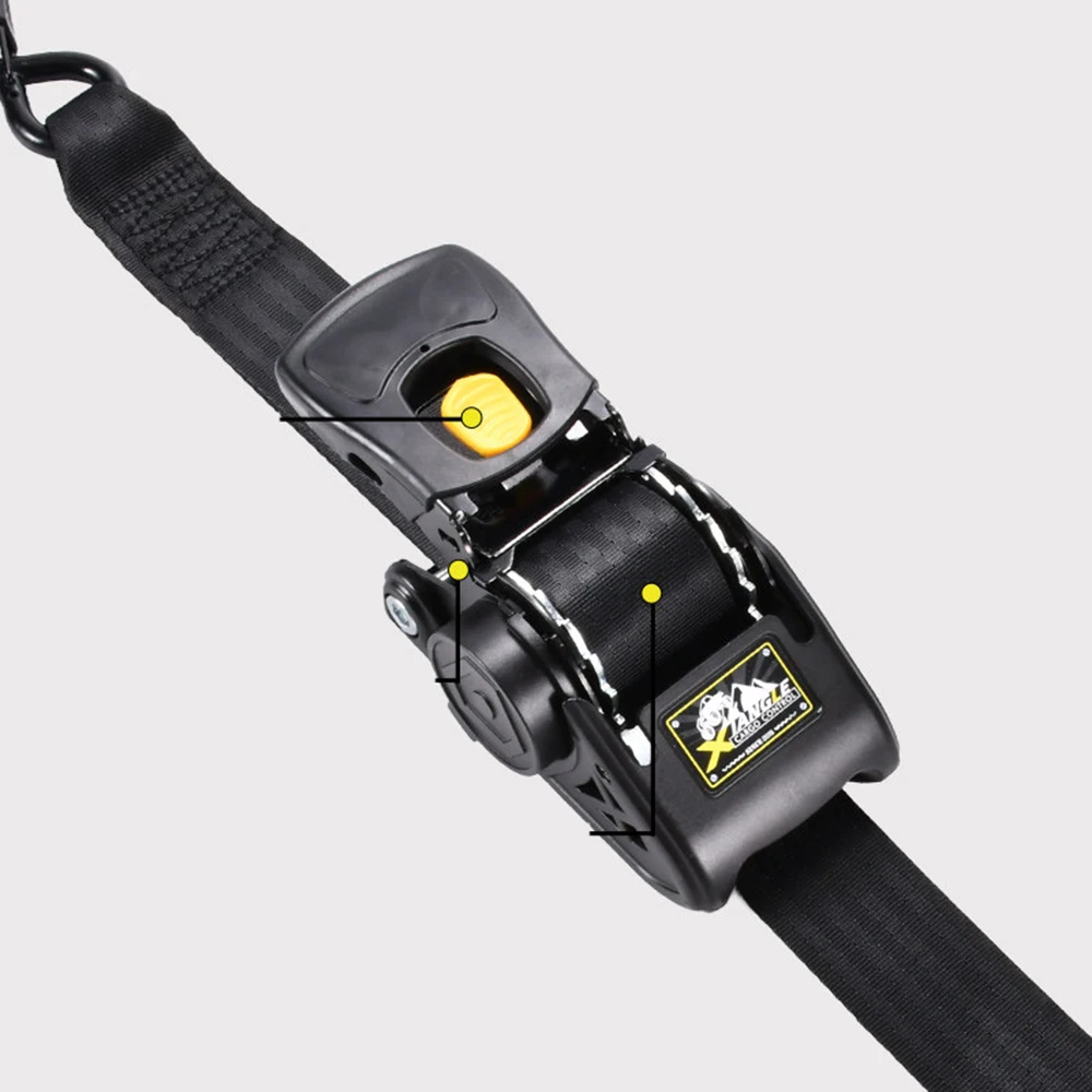 Off-road Self-driving Fastening Strap, Auto Recovery Tension Belt for Vehicle Cargo Fixing