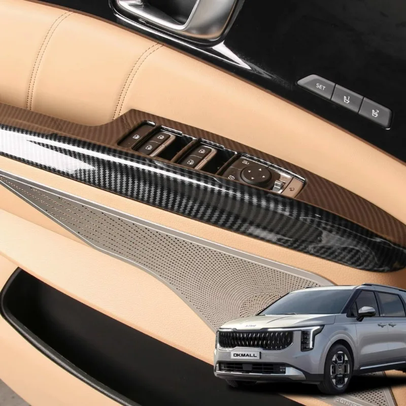 

Для KIA Carnival KA4 2025 версия с левым рулем, панель управления Windows в автомобиле, защитная панель из углеродного волокна, наклейка, аксессуар