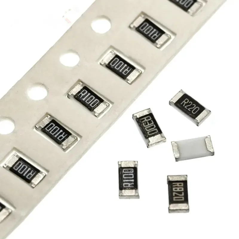 100개 1% 1206 SMD 저항기 0R ~ 10M 1/4W 0 0.1 1 10 100 150 220 330 옴 1K 2.2K 4.7K 10K 100K 1R 10R 100R 150R 220R 330R 1M