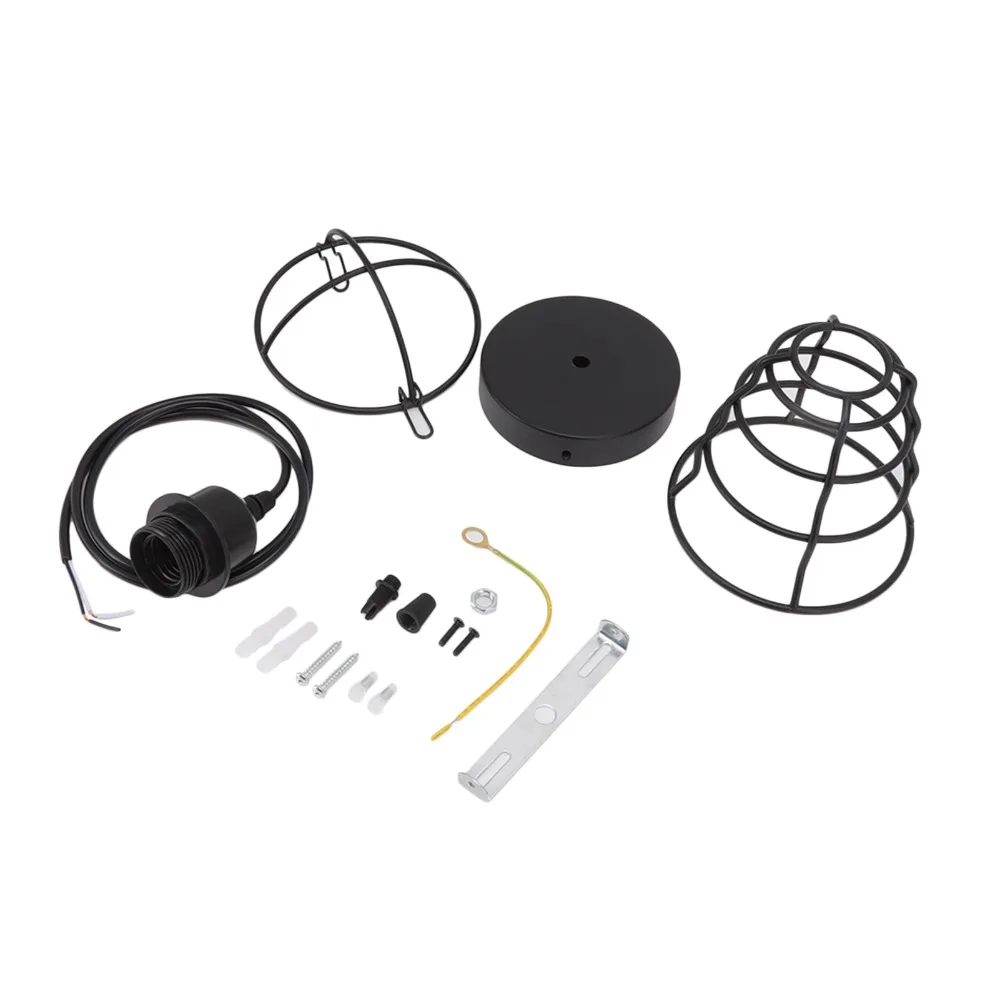 Retro Iron Retro Industrial Chandeliers E27 E26 Holder 110‑220V Ceiling Pendant Light Retro Chandeliers Hallway