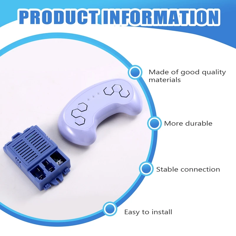 FFYY-Kids Elektrische Voertuig Afstandsbediening Kit, Kinderen Elektrische Auto Controller Ontvanger HH-HN1002Y HH-HN1002K