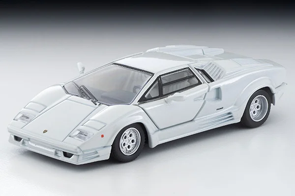 Tomytec 1:64 TLV Countach White 25th Anniversary Limited Edition Simulation Alloy Static Car Model Toy Gift