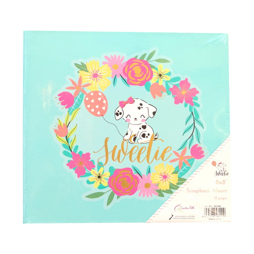 Creative Path 8 Inch Scrapbook Album Dik Handgemaakt DIY Scrapbook Fotoalbum 12 Pagina's Journaling Fotoalbum met Witte Bladen