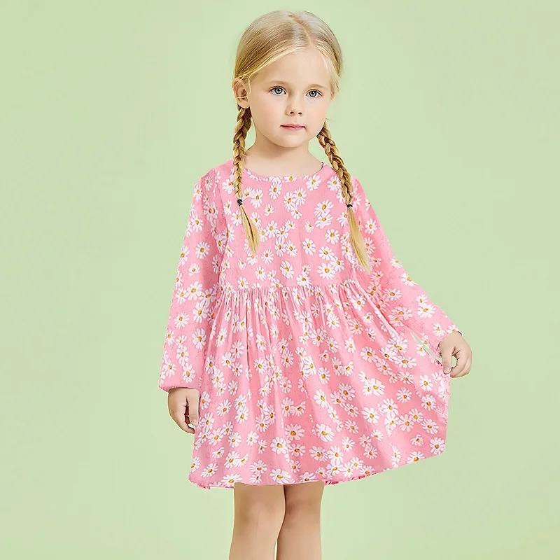 

Long Sleeved Princess Dress Autumn New Girls Printed Summer Dress