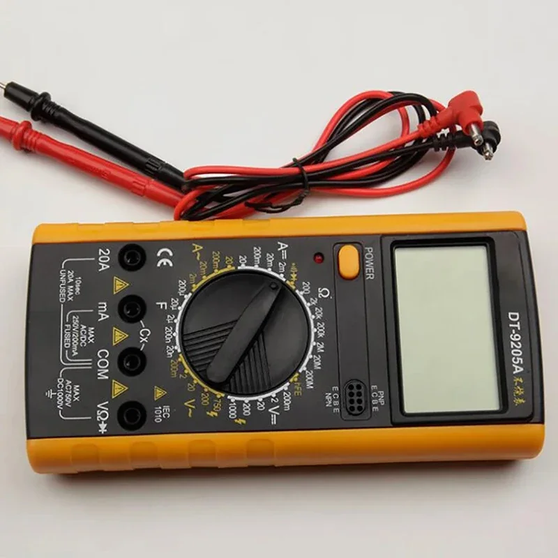 DT-9205A Digital Multimeter AC/DC Transistor Tester Electrical NCV Test Meter ，Profesional Analog Auto Range Multimetro