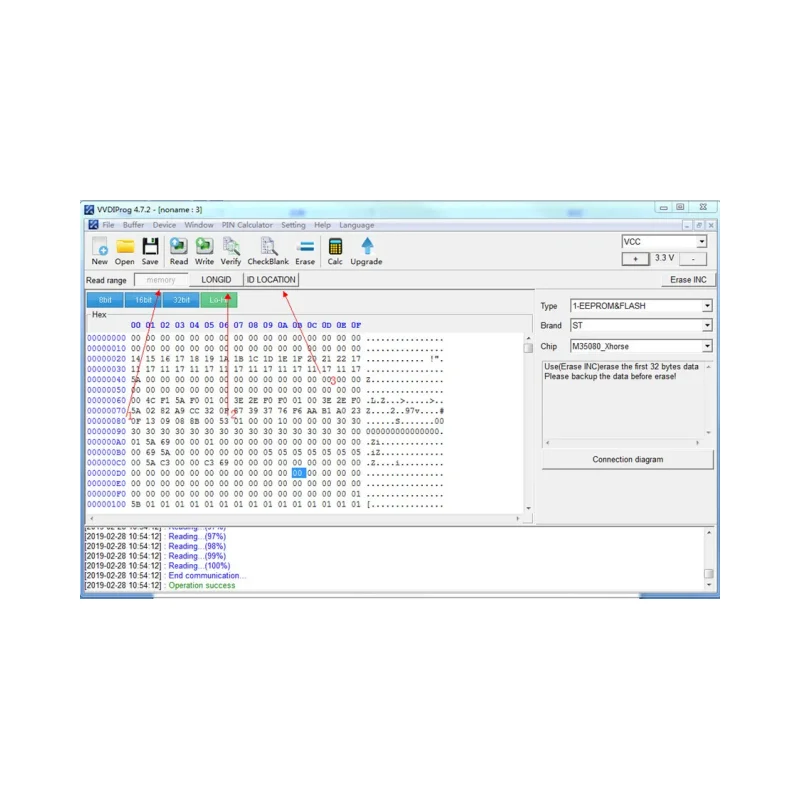 Picture 7: Xhorse VVDI Prog 35160DW Chip Replace M35160WT Adapter Reject Red Dot No Need Simulator Soldering With Key Programmer Cooperate
