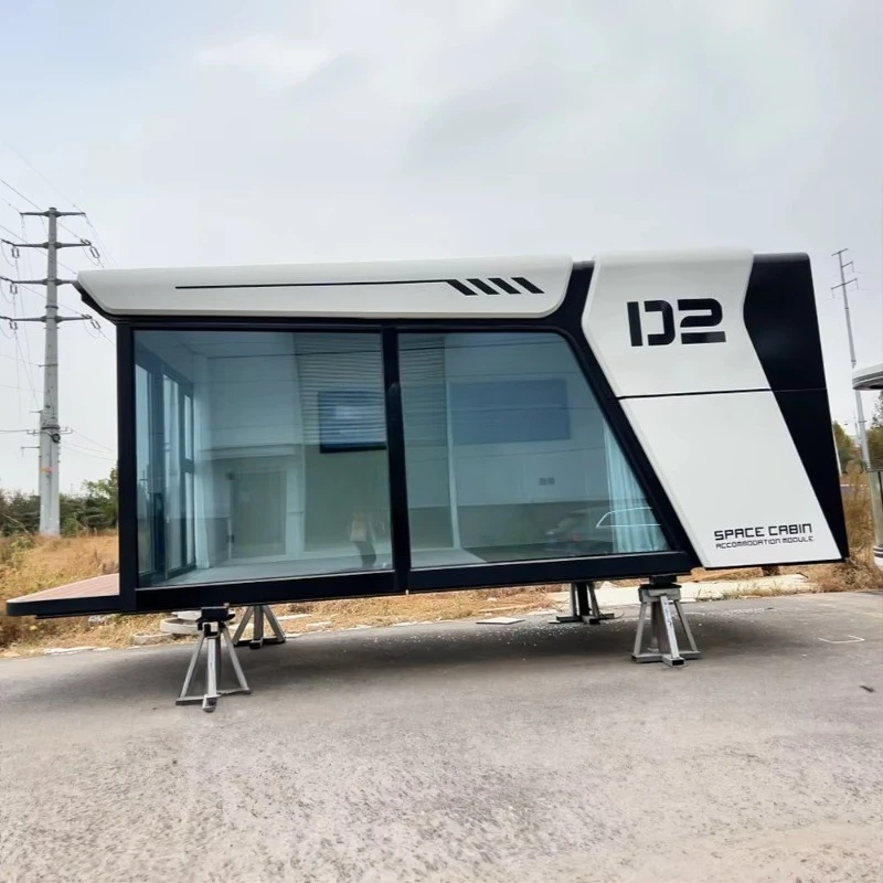 أحدث منزل متنقل 2 غرفة نوم فيلا منزلية جاهزة متنقلة