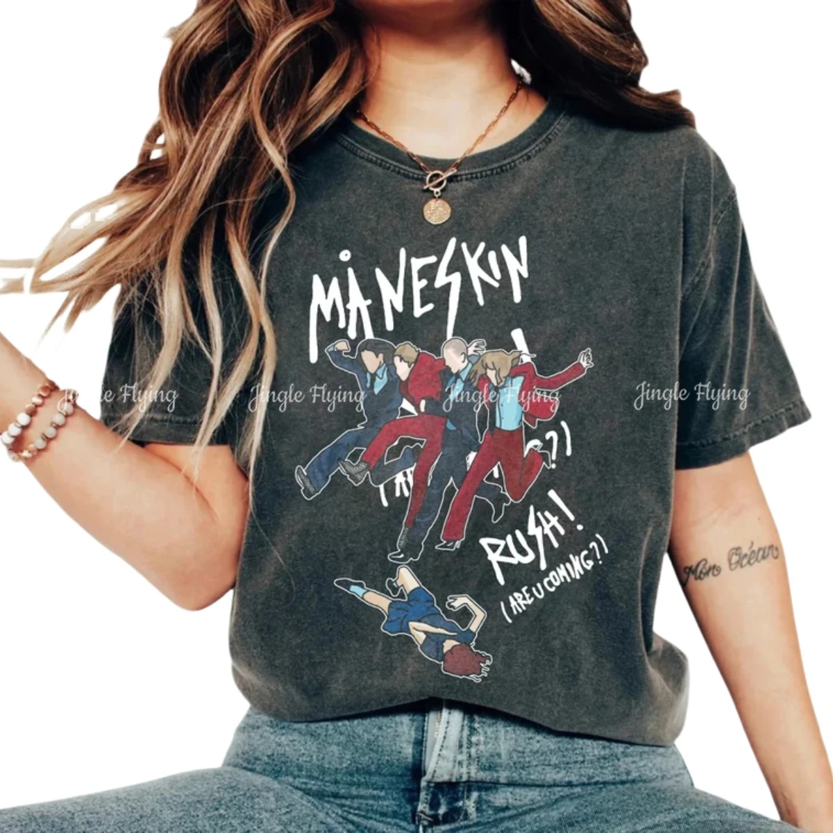 Maneskin Rush 2024 Tour Shirt Rock Band Tshirt Gift For Men And Women Unisex Comfort Color