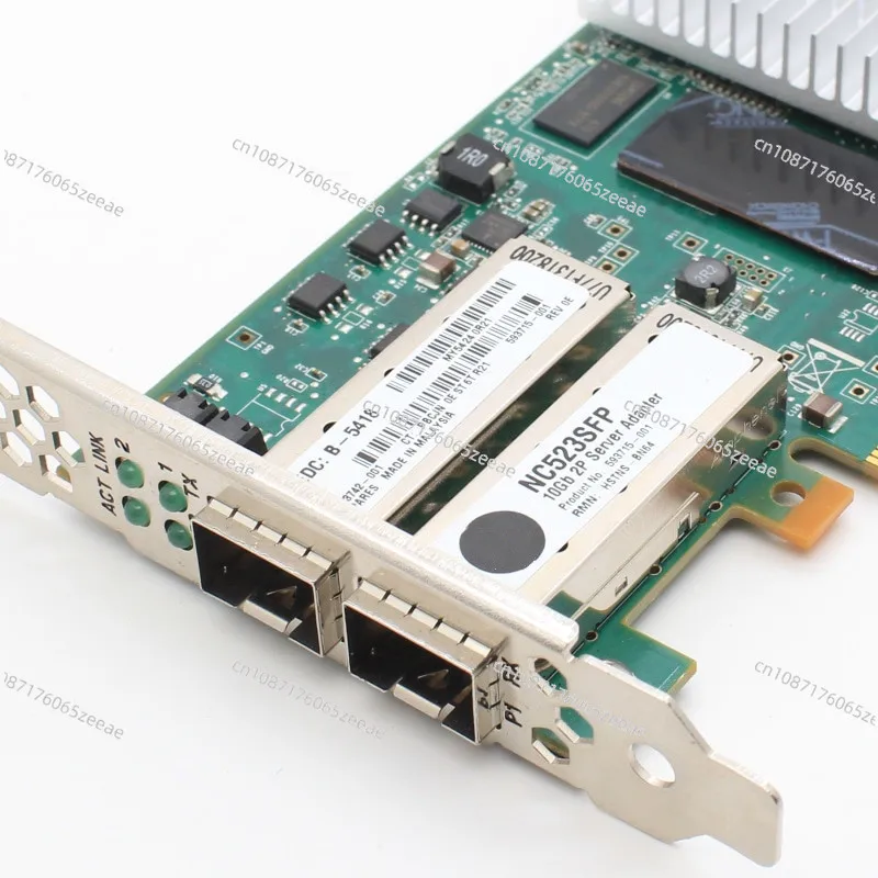 Original 10GB 2 Port Dual Port 593742-001 593715-001 For HP NC523SFP Qlogic QLE3242 10G fiber optic network card 593717-b21