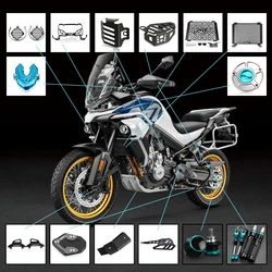For CFMOTO 800MT 800 MT N39° 2021 2022 2023 Motorcycle Accessories Brake Clutch Levers Handlebar grip ends & Swingarm Sliders