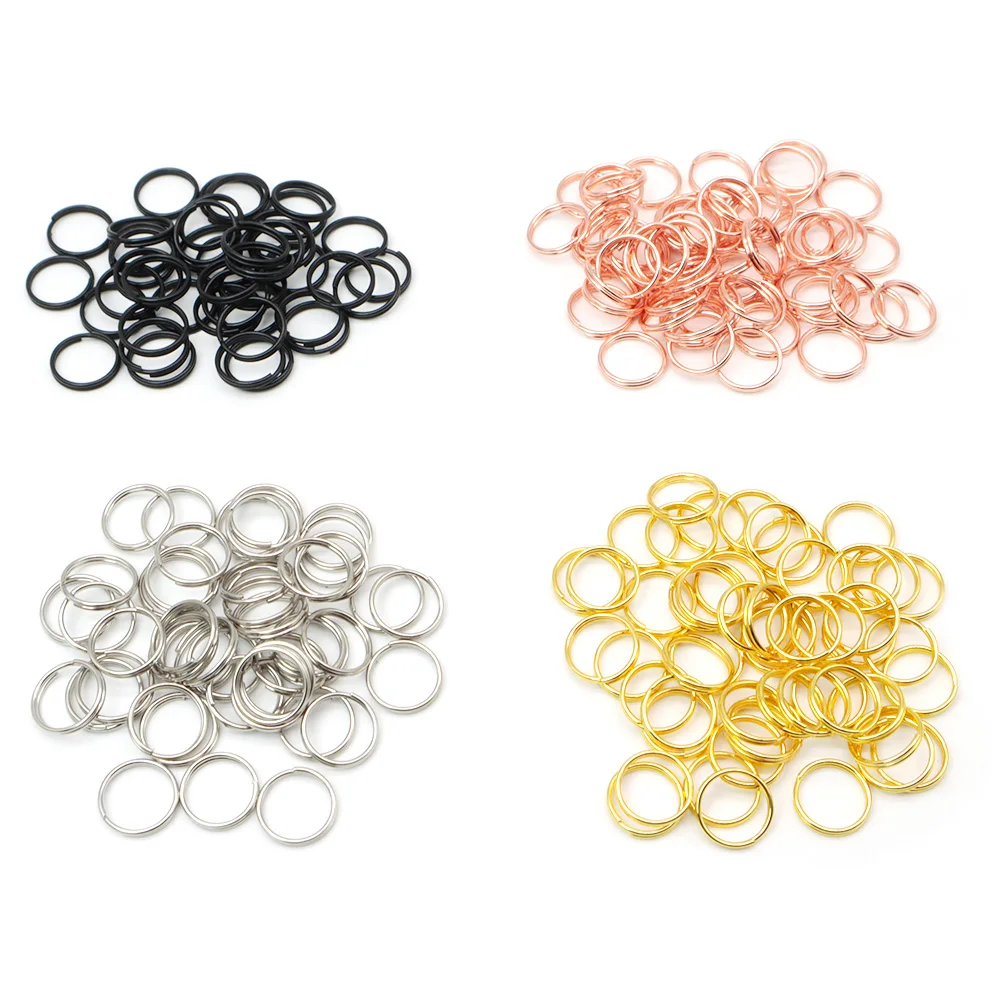 100 Stücke Heißer Verkauf Pet ID Tag 10 MM 15 MM Edelstahl Schlüsselanhänger Bunte Metall Charm Anhänger Liefert Zubehör – Detail 5