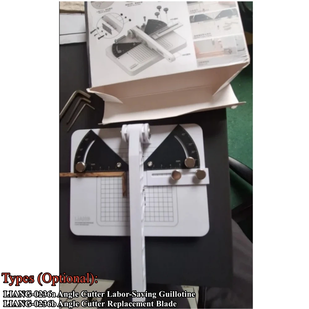 

LIANG-0236b Angle Cutter Replacement Blade LIANG-0236a Angle Cutter Labor-saving Guillotine DIY Accessories
