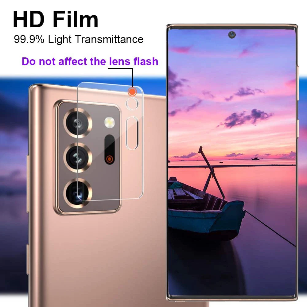 5 unidades de proteção para câmera 2 pezzi para Samsung Galaxy Note 20 pellicola protetora lentes posteriori in vetro Ultra per Samsun