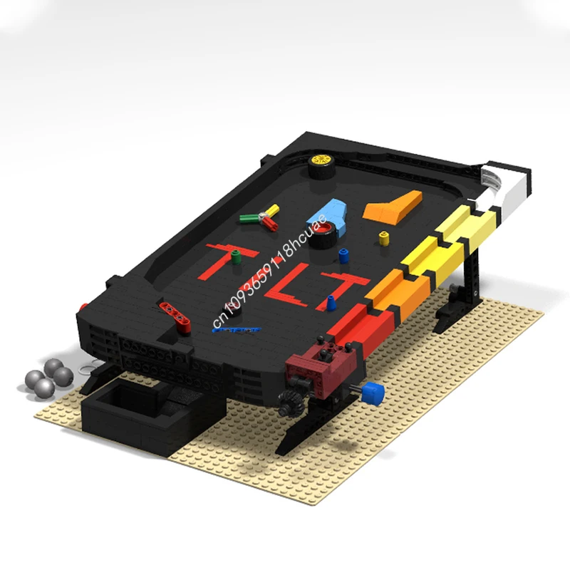 

628pcs MOC Retro Pinball nan Model Building blocks Toys Modular Architecture Kids DIY creative Christmas gifts