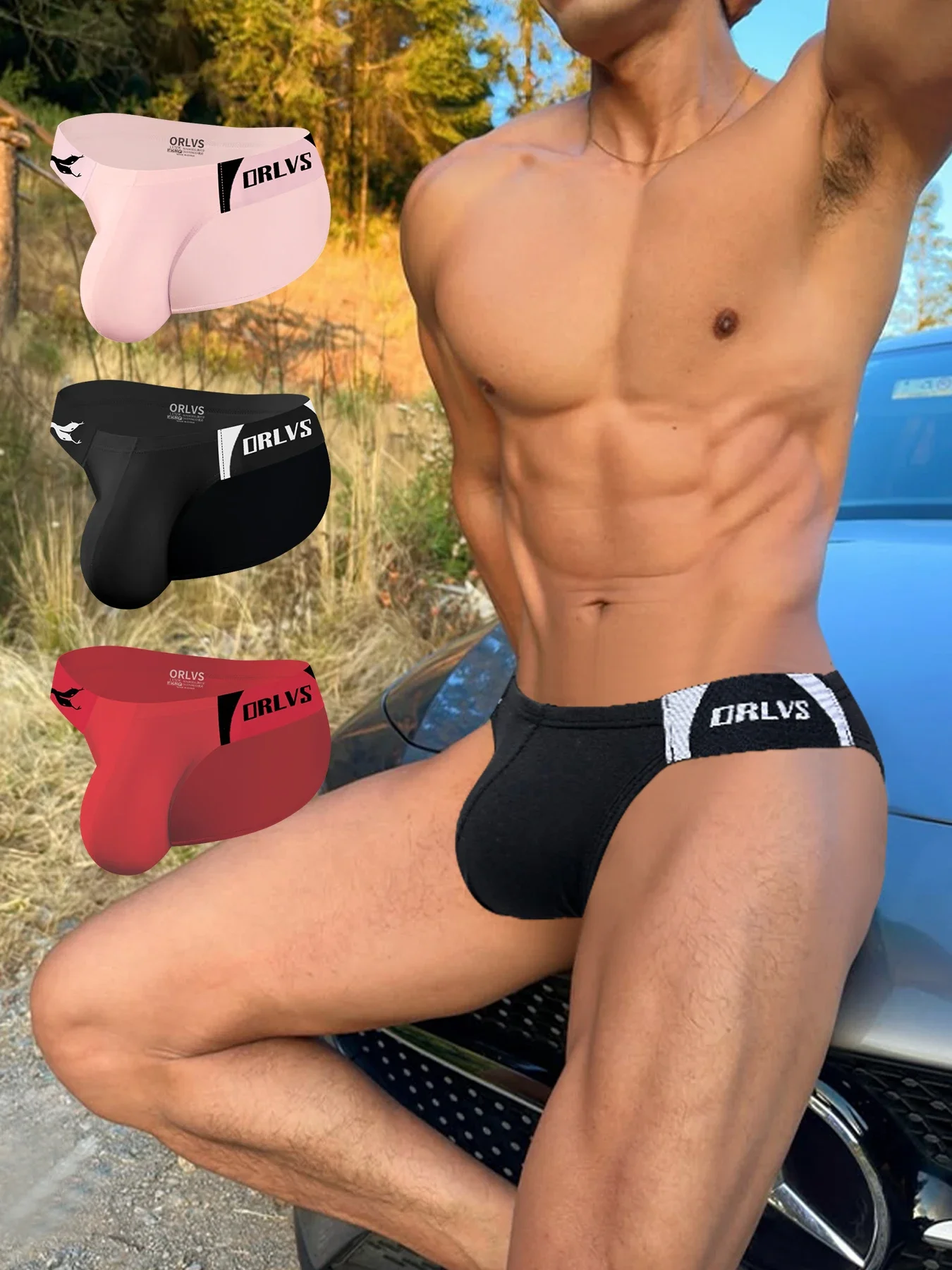 1/2/3 Stück Herren-Unterwäsche aus Modal, atmungsaktiv, bequem, sexy, Hüftlift, niedriger Bund, Fitness-Unterhose