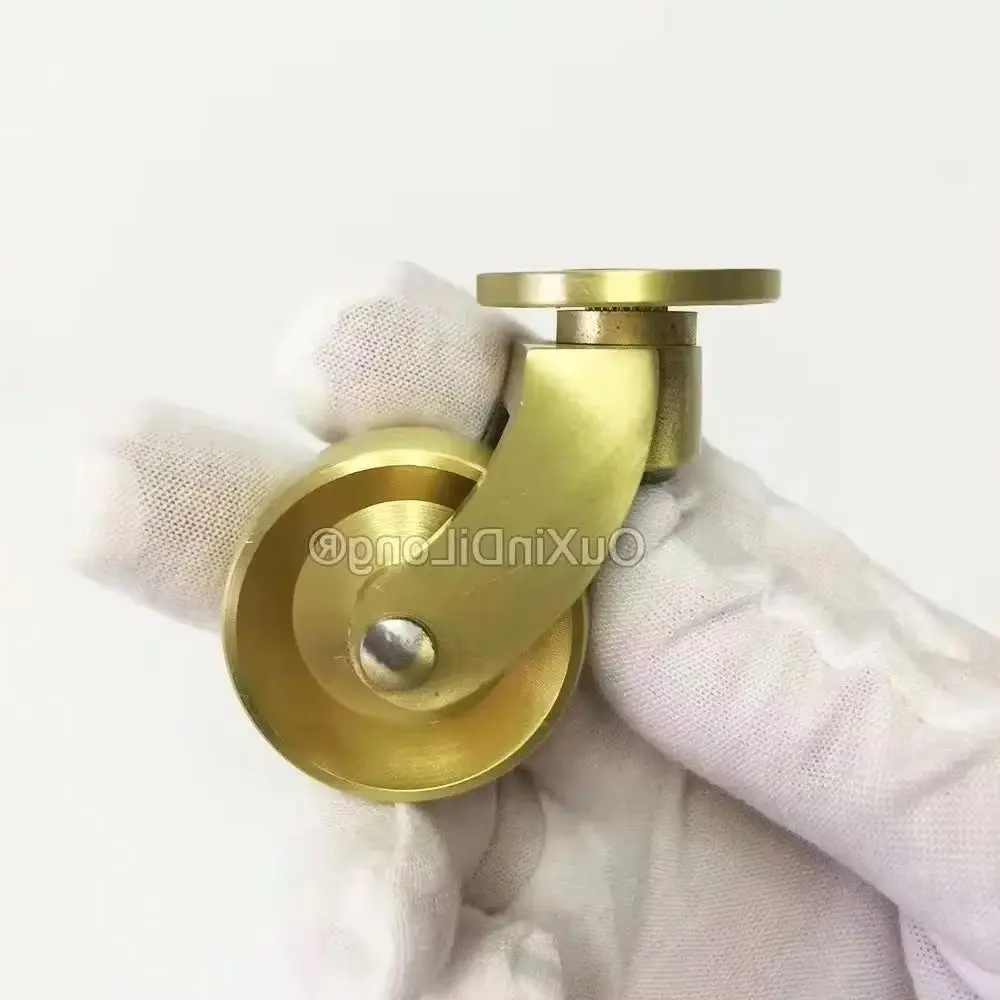 4PCS Heavy Pure Brass Universal Furniture Casters Table Chair Sofa Smoothly Moving Wheels Furniture Runners Rollers Z531