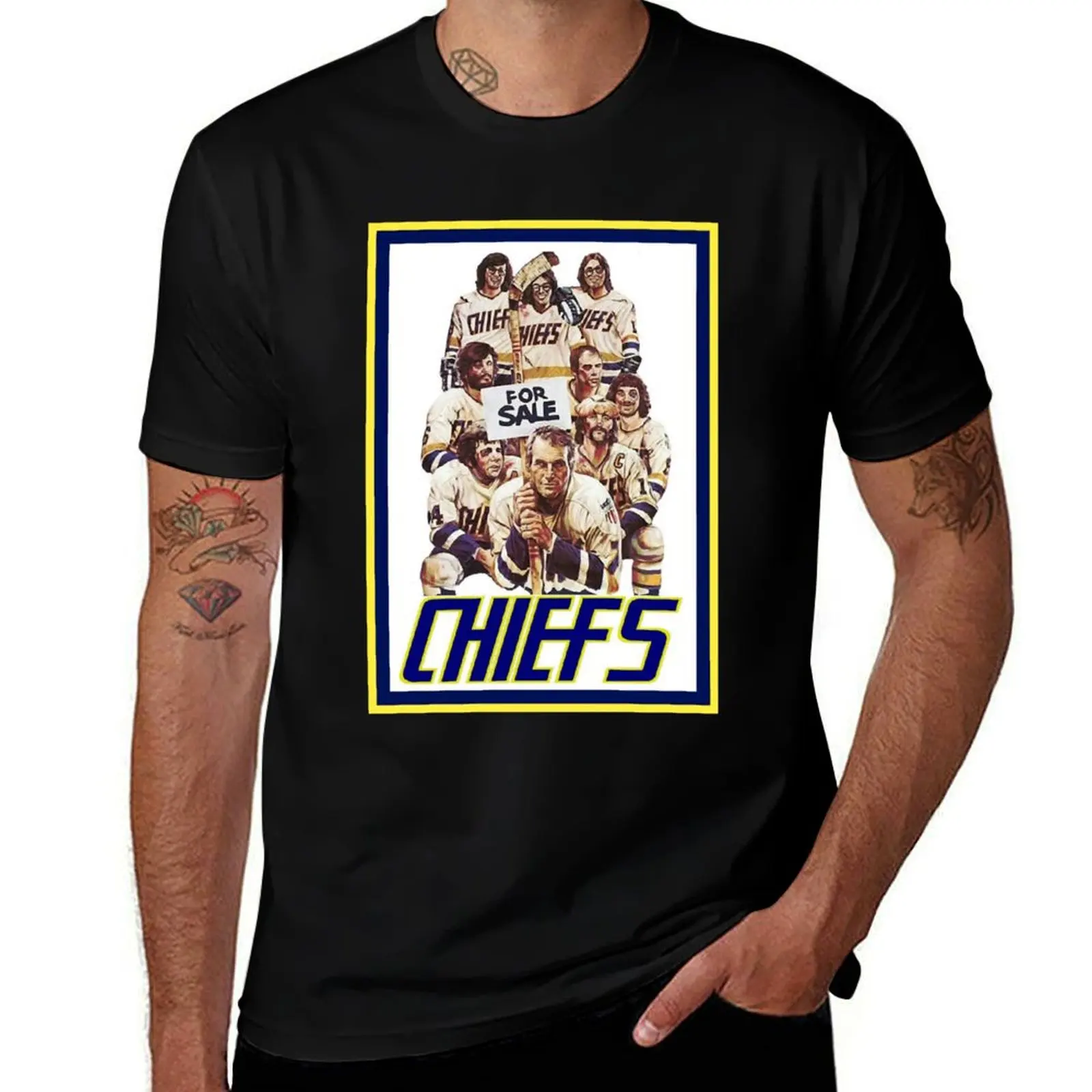Slap Shot - Ice Hockey T-Shirt Creative Graphic Tee Shirt T-Shirt