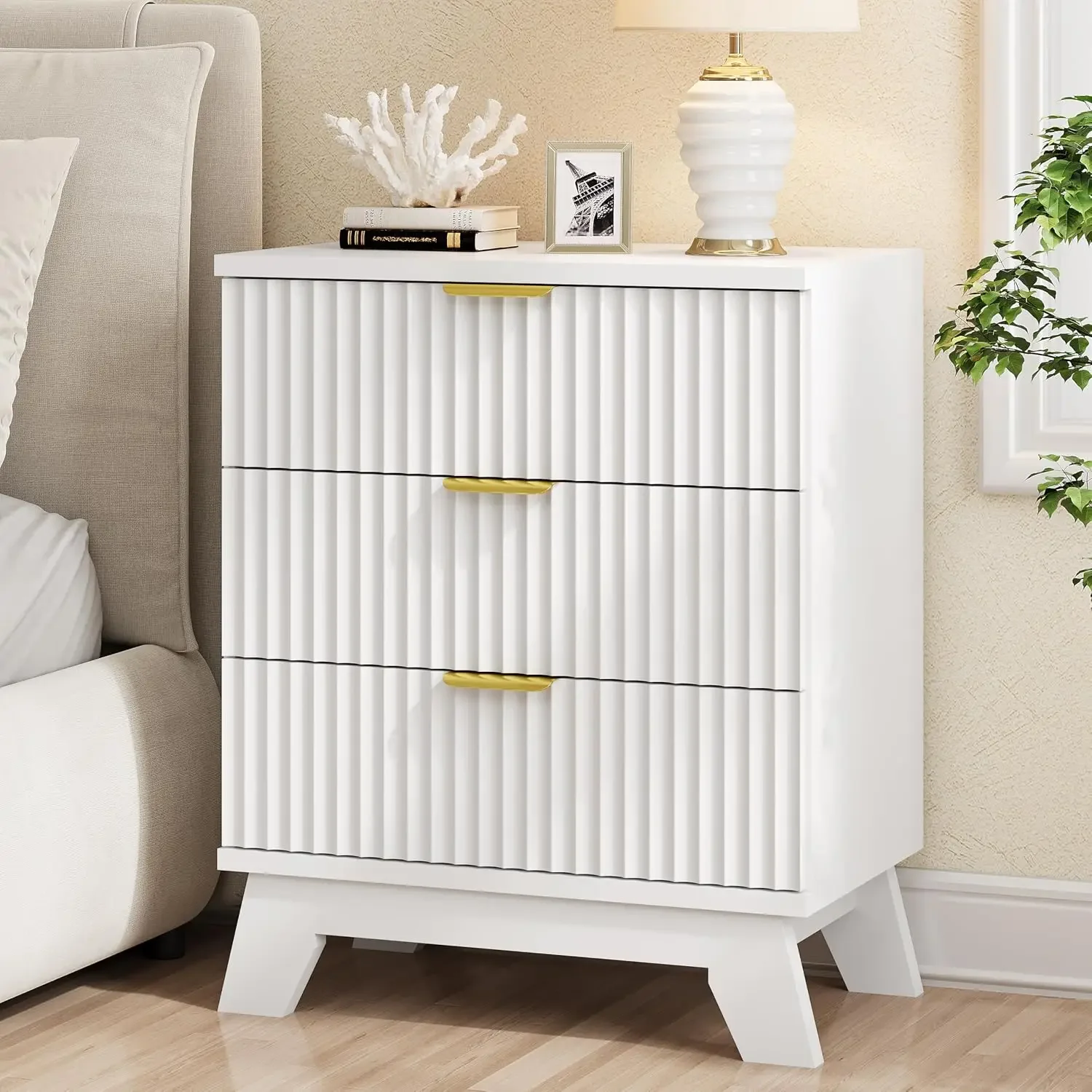 Fluted Nightstand, 24