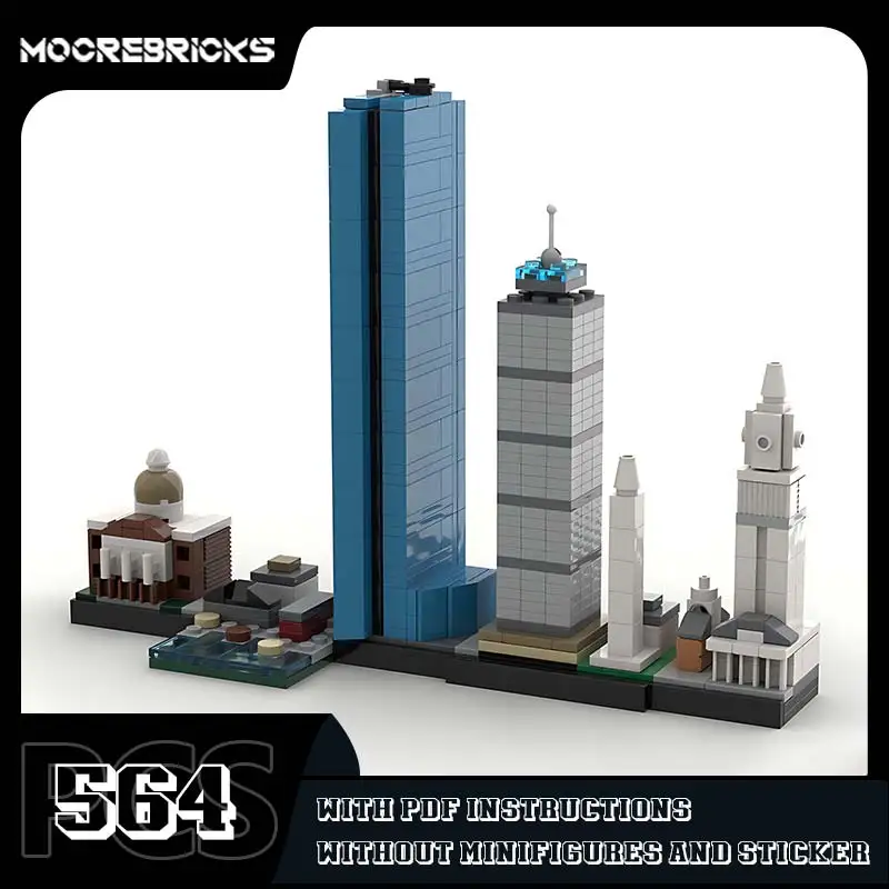 

Boston Hot Selling Skyline Architecture Toy MOC Street View Building Block Assembly Small Particle Bricks Decoration Gift