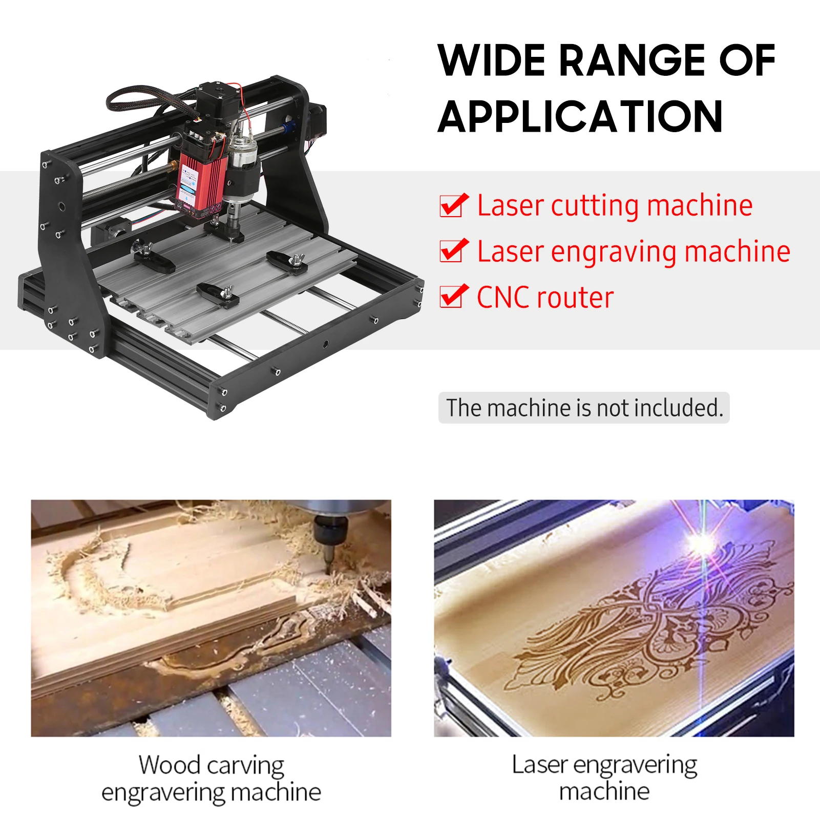 5.5/10/20/30/40W/80W Laser Module 450nm Engraving Laser Head Adjustable Length High Precision Engraving Plastic Leather Wood