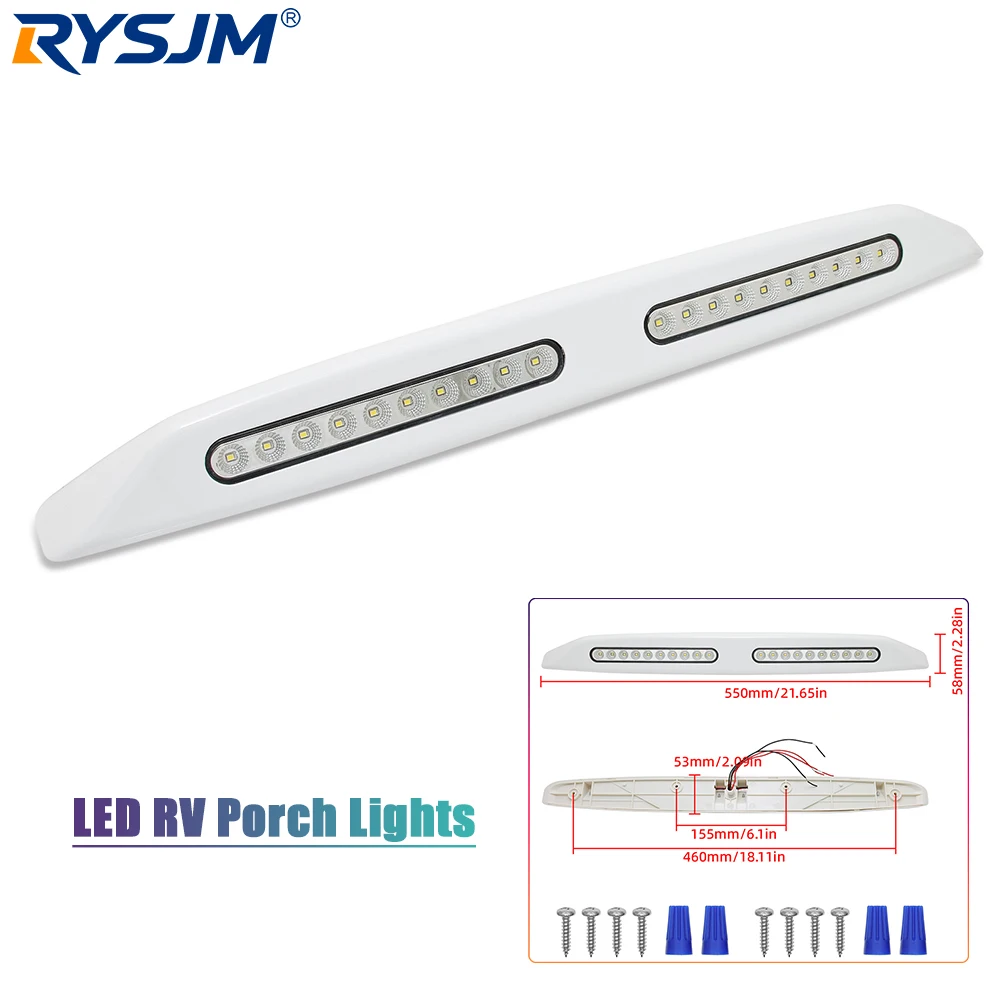 12V LED RV Awning Light Camper Awning RV LED Light Waterproof Caravan Camper Porch Light For Yacht Marine Boat Accessories