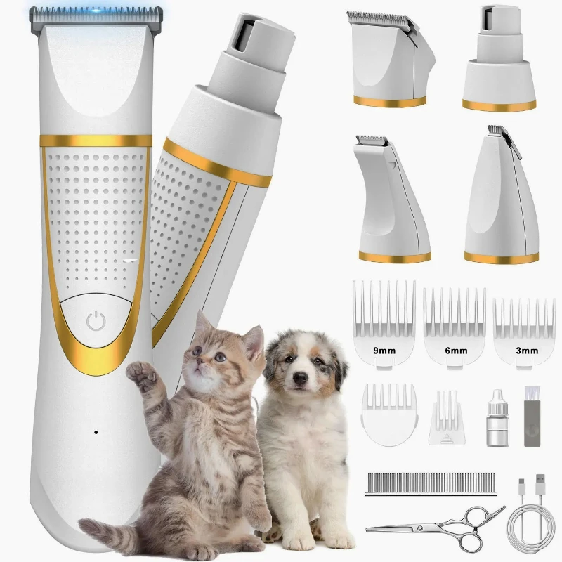 

Pet Dog Hair Care Supplies Professional Puppy Clipper Rechargeable Trimmer Foot Shaver for Cat Dog Beauty Cutting Machines