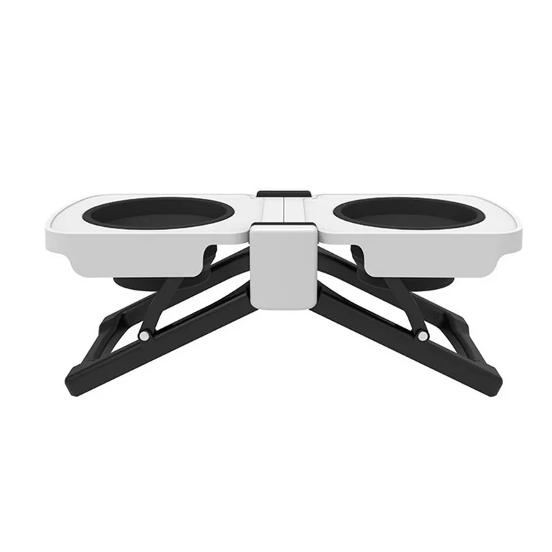 

Pet supplies, foldable double bowl elevated dog food bowl, adjustable cat bowl, travel camping pet bowl