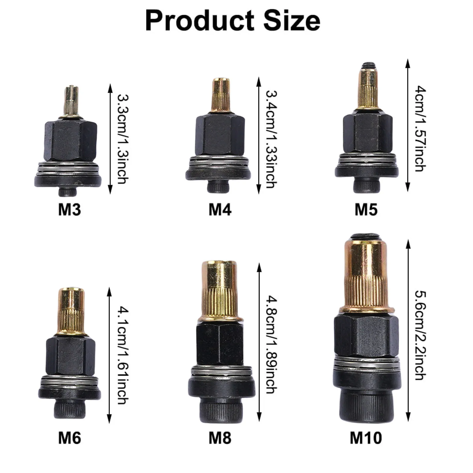 دليل أداة التثبيت بندقية رئيس M3-M10 تجميع المبسطة متعددة الوظائف الكربون الصلب جوزة برْشام أداة مجموعة للبناء