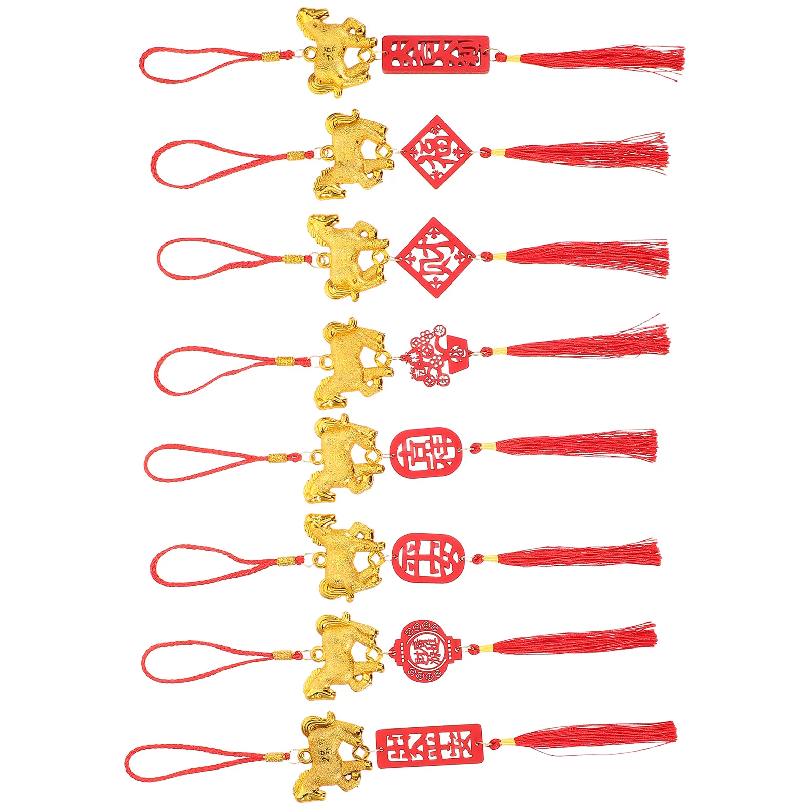 8 шт., подвеска в виде лошади