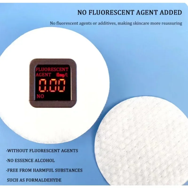 100-1200 قطعة ملحقات ماكياج الوجه القابل للتصرف وسادات قطنية نفخة الوجه مزيل ناعم مزيل الورق العملي خلع المكياج