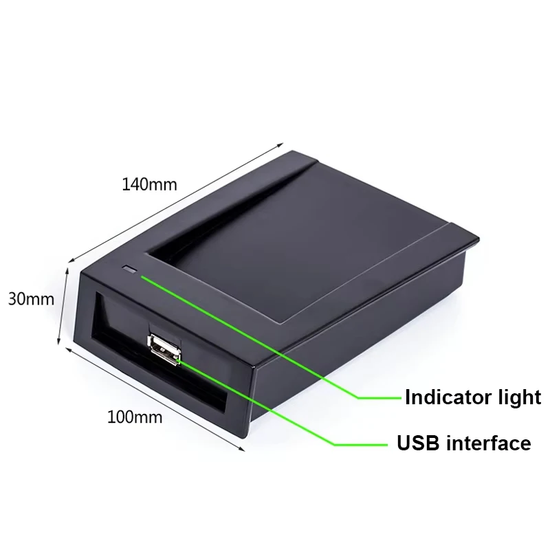 Smart RFID Card Reader 125KHz 13.56MHz ID IC Frequency Access Control USB Card Reader Encrypted Programmer Reader