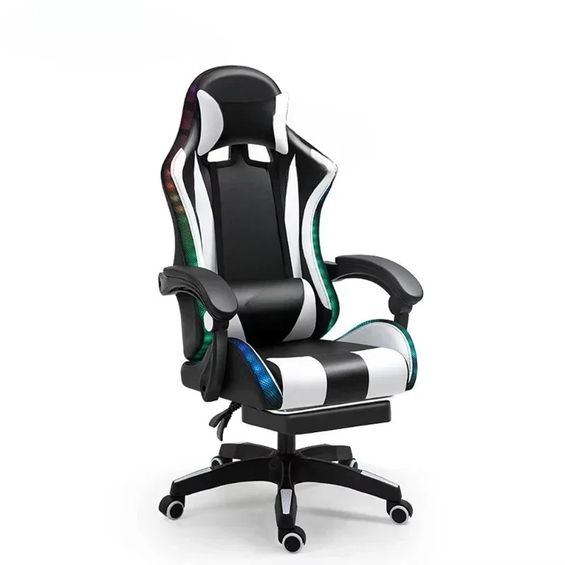 Spot hot-selling gaming chair with RGB lamp speakers and massage