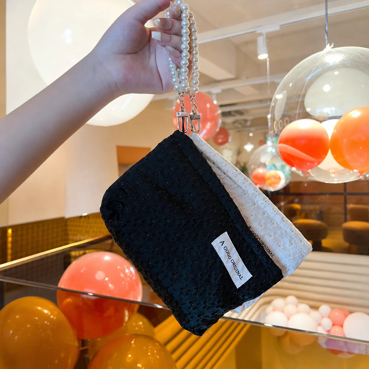 Wallet Feminine Fabric Cosmetic Bag Portable Pouch Exquisite Phone Pouch For Cosmetics Storage Commuting Daily Outfits