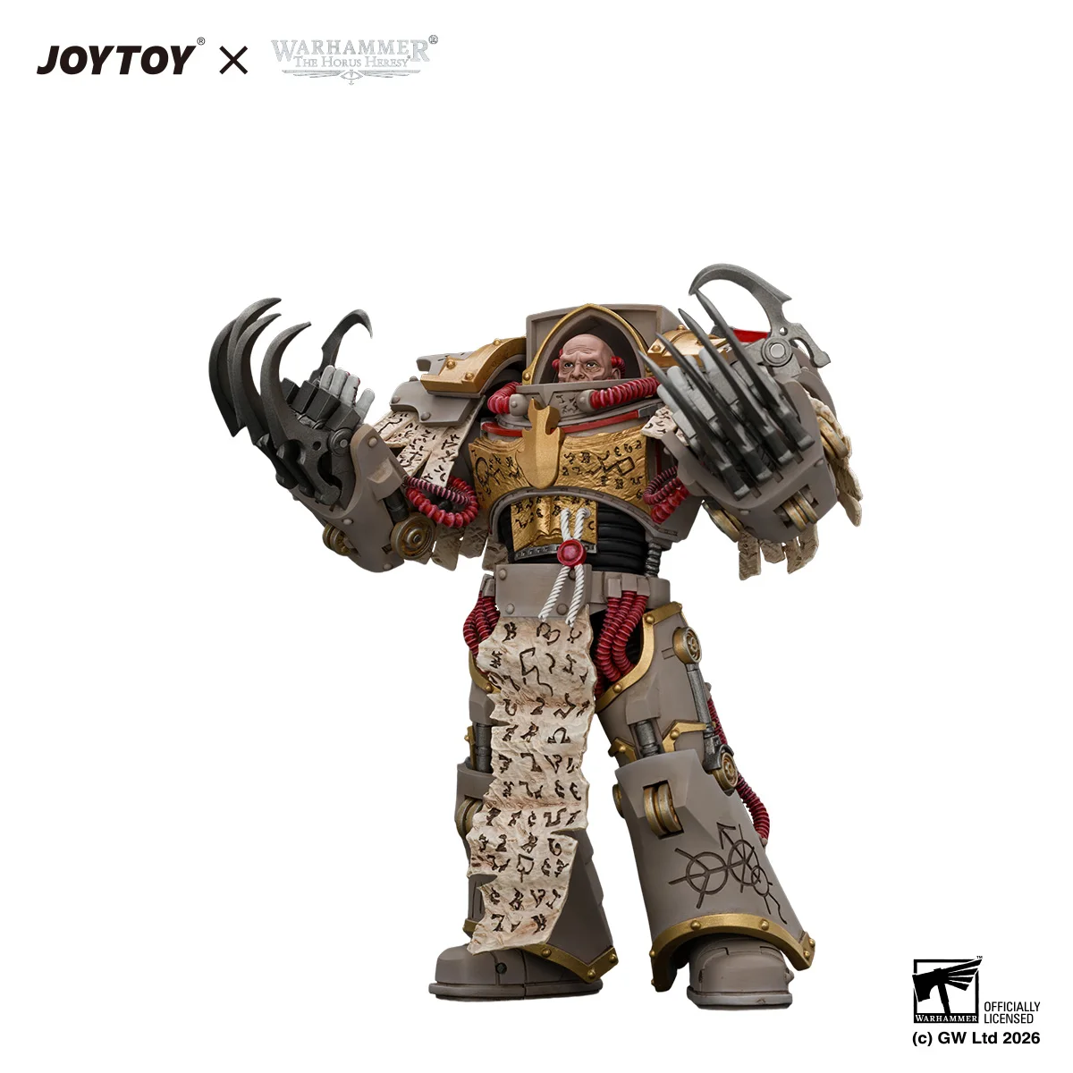 Pre-order JOYTOY Warhammer Word Bearers Kor Phaeron 1/18 Action Figure, Equipped with Patriarch’s Claws Articulated Hobby Model
